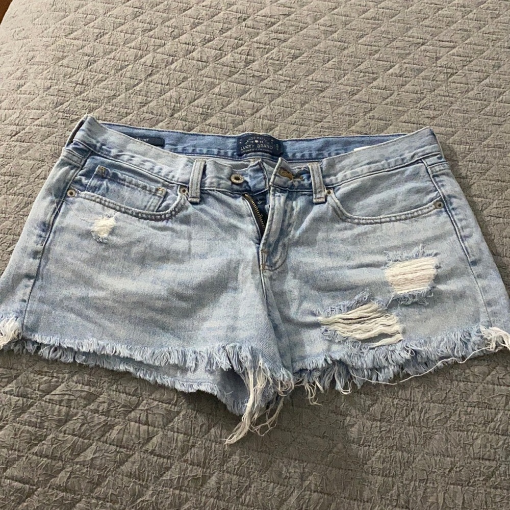 Lucky Brand cut off jean shorts